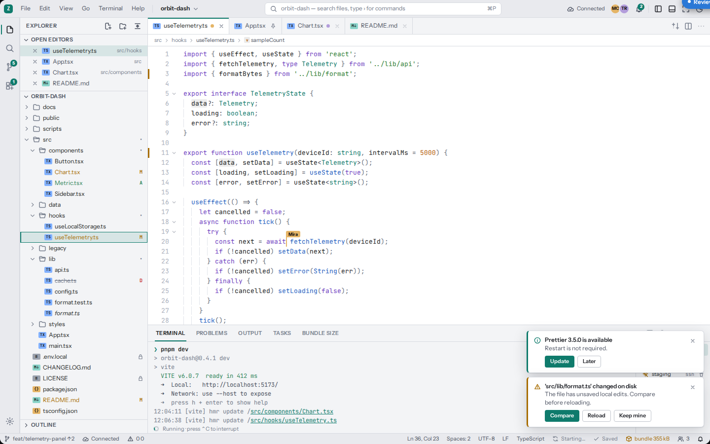 Oxbit desktop app in the light theme